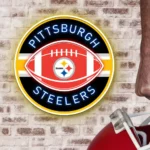 Pittsburgh Steelers Neon Sign Rugby Acrylic 1