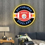 Pittsburgh Steelers Neon Sign Rugby Acrylic 1