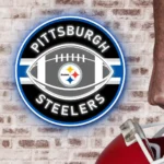 Pittsburgh Steelers Neon Sign Stylish Rugby Acrylic 1