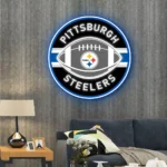Pittsburgh Steelers Neon Sign Stylish Rugby Acrylic 1