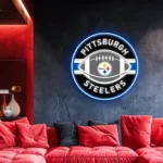 Pittsburgh Steelers Neon Sign Stylish Rugby Acrylic 1