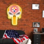 Pittsburgh Steelers Neon Sign The Punisher 1