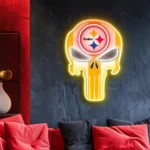 Pittsburgh Steelers Neon Sign The Punisher 1