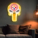 Pittsburgh Steelers Neon Sign The Punisher 1