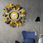 Pittsburgh Steelers Neon Sign Wreath 1