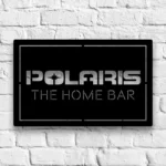 Polaris Metal Sign Custom Snowmobile 1