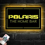 Polaris Metal Sign Custom Snowmobile 1