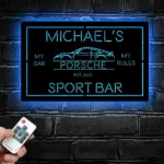 Porsche Metal Sign Custom Car 1