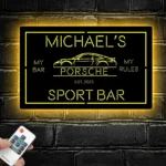 Porsche Metal Sign Custom Car 1