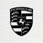 Porsche Metal Sign Logo Car 1