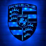 Porsche Metal Sign Logo Car 1