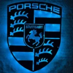 Porsche Metal Sign Logo Car 1