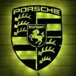 Porsche Metal Sign Logo Car 1