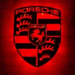 Porsche Metal Sign Logo Car 1