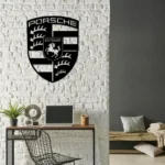 Porsche Metal Sign Logo Car 1