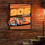 Porsche Neon Sign 906 Poster 1