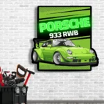 Porsche Neon Sign 933 Rwb Poster 1