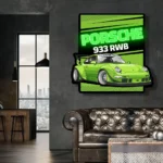 Porsche Neon Sign 933 Rwb Poster 1