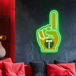 Portland Timbers Neon Sign Mls Fc Foam Finger 1