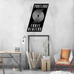 Portland Trail Blazers Metal Sign Logo 1