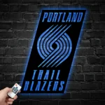 Portland Trail Blazers Metal Sign Logo 1
