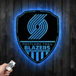 Portland Trail Blazers Metal Sign Shield Shape 1