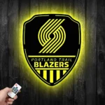 Portland Trail Blazers Metal Sign Shield Shape 1