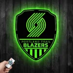 Portland Trail Blazers Metal Sign Shield Shape 1