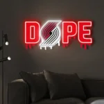 Portland Trail Blazers Neon Sign Dripping Dope 1