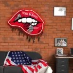 Portland Trail Blazers Neon Sign Dripping Lips 1