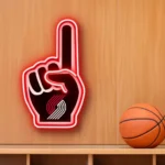 Portland Trail Blazers Neon Sign Nba Foam Finger 1