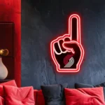 Portland Trail Blazers Neon Sign Nba Foam Finger 1