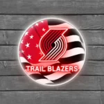 Portland Trail Blazers Neon Sign Us Pennant Acrylic 1