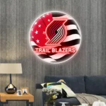 Portland Trail Blazers Neon Sign Us Pennant Acrylic 1