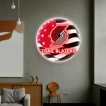 Portland Trail Blazers Neon Sign Us Pennant Acrylic 1