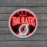 Portland Trail Blazers Neon Sign Vintage Acrylic 1