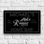 Rainier Metal Sign Custom Club 1