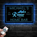 Rainier Metal Sign Custom Club 1