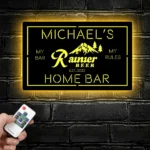 Rainier Metal Sign Custom Club 1