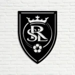 Real Salt Lake Metal Sign Fc Logo 1