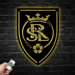 Real Salt Lake Metal Sign Fc Logo 1