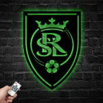Real Salt Lake Metal Sign Fc Logo 1