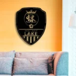Real Salt Lake Metal Sign Fc Shield Shape 1