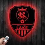 Real Salt Lake Metal Sign Fc Shield Shape 1