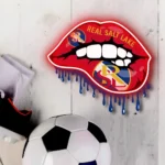 Real Salt Lake Neon Sign Fc Dripping Lips 1