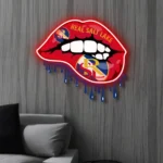 Real Salt Lake Neon Sign Fc Dripping Lips 1
