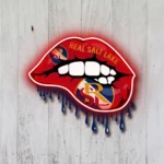 Real Salt Lake Neon Sign Fc Dripping Lips 1