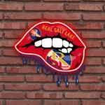 Real Salt Lake Neon Sign Fc Dripping Lips 1