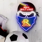 Real Salt Lake Neon Sign Fc Skull 1