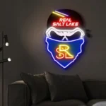 Real Salt Lake Neon Sign Fc Skull 1